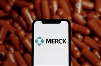 In this photo The logo of Merck and Co, Inc.Merck is an American multinational pharmaceutical company